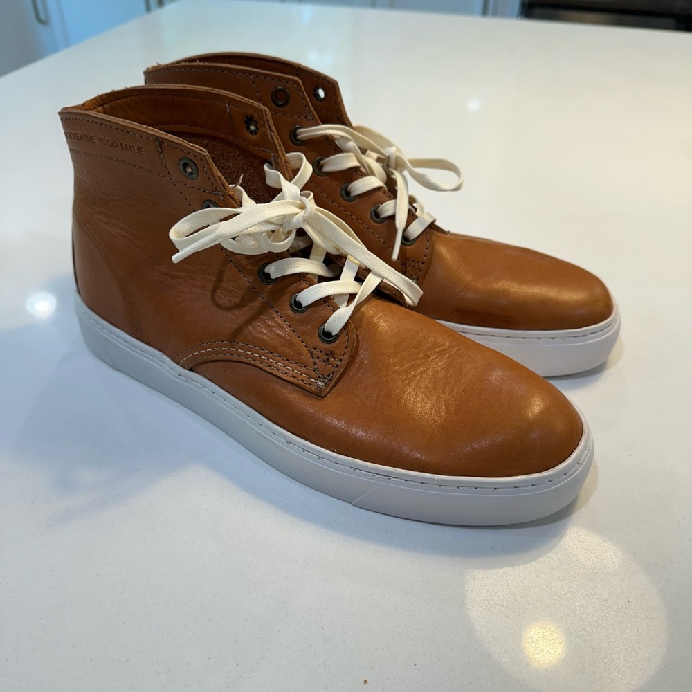 Wolverine 1000 mile brown leather boots size 9